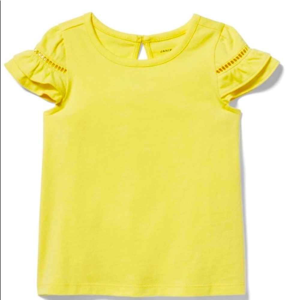 Janie and Jack yellow new with tags top size 12